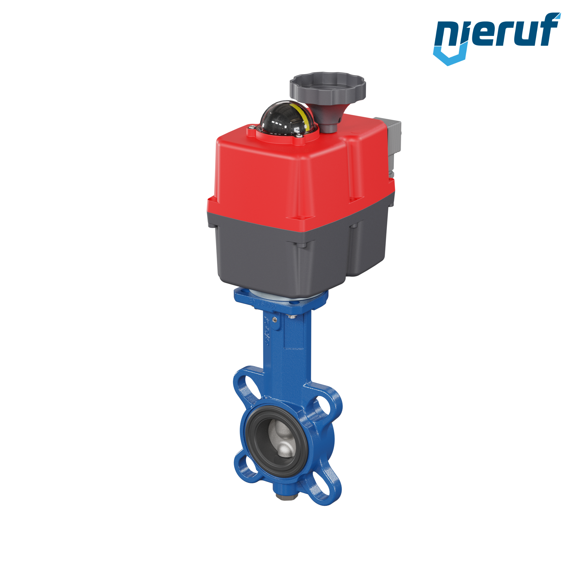 Absperrklappe DN 40 mit Zentrieraugen elektrischer Antrieb 24-240V DVGW Trinkwasser