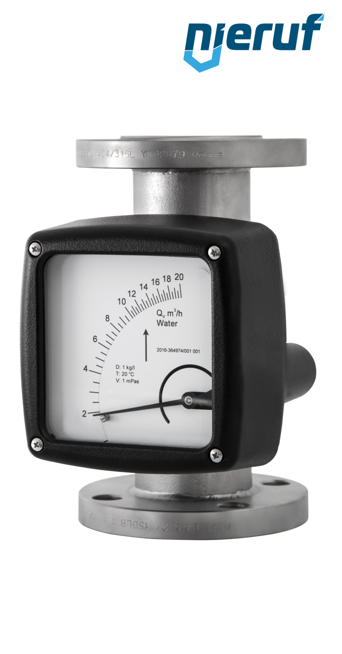 Ganzmetall-Durchflussmessgerät DN150-Anschluss 110,0 - 1100,0 m3/h Rohr DN100 Luft