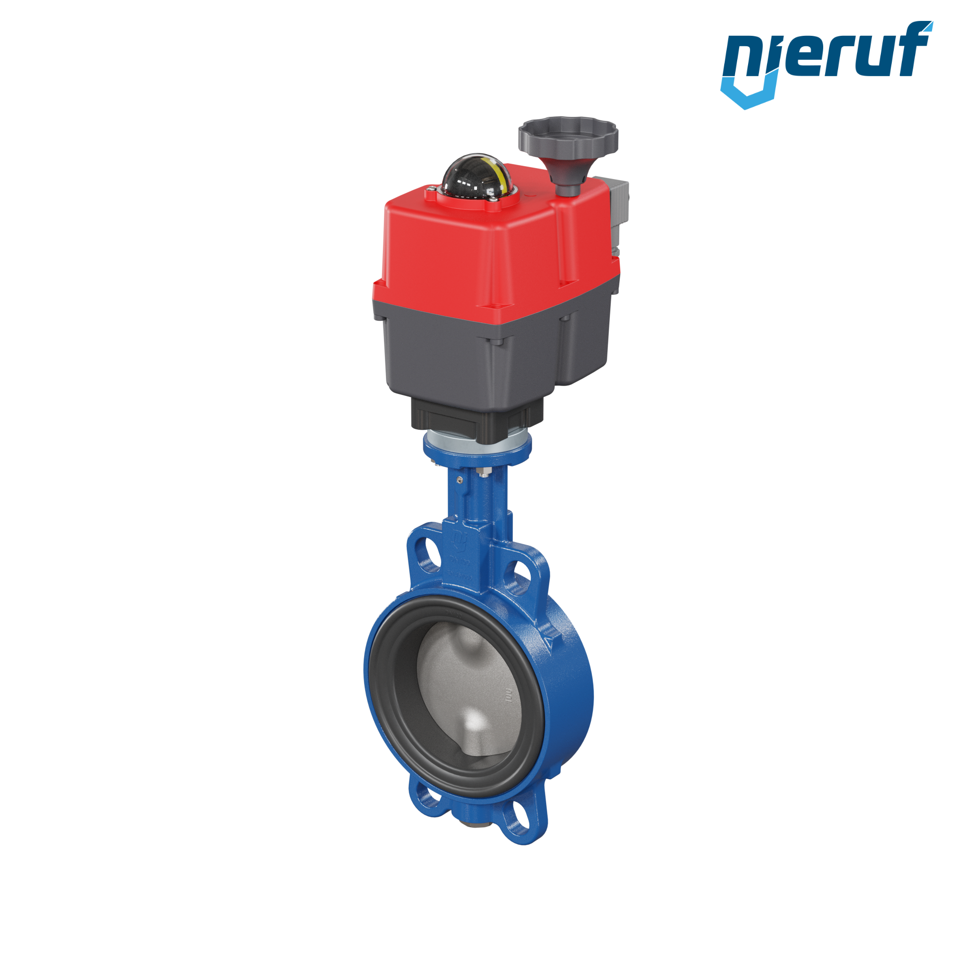 Absperrklappe DN 100 mit Zentrieraugen elektrischer Antrieb 24-240V DVGW Trinkwasser