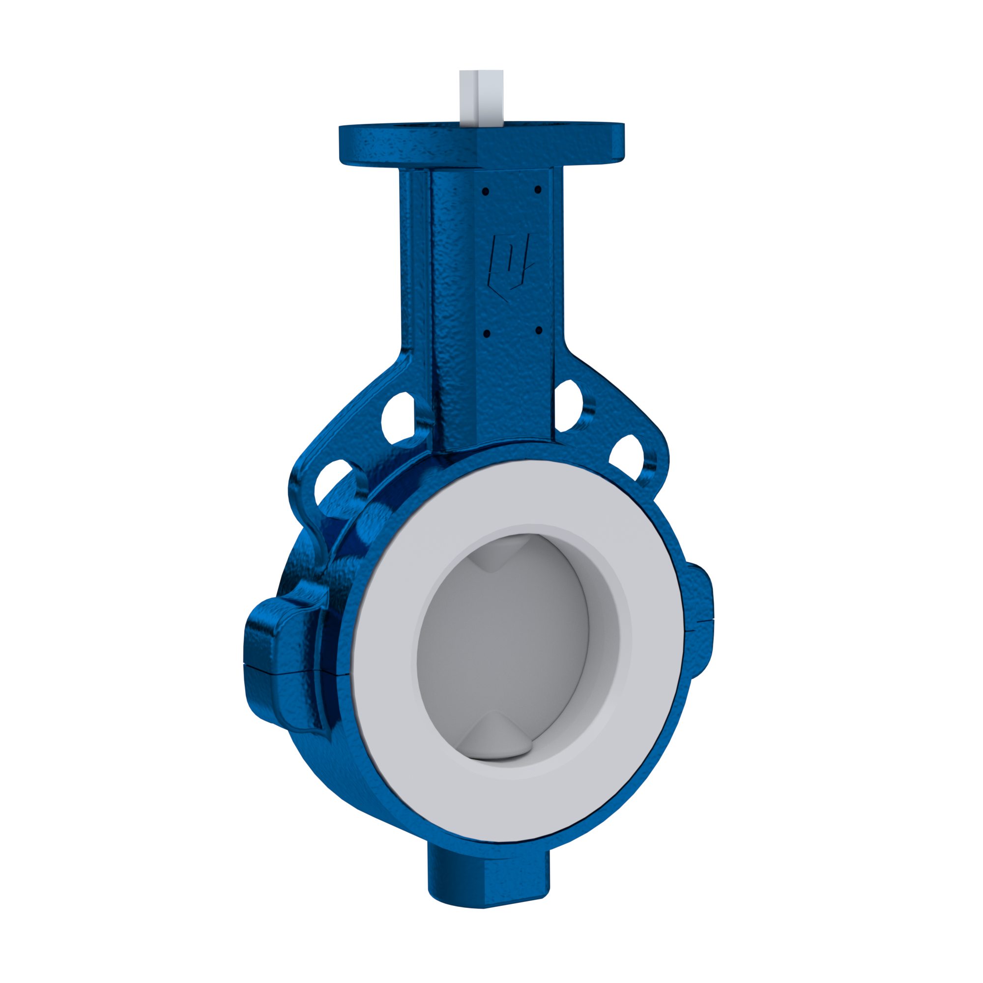 Absperrklappe PTFE AK09 DN50 ANSI150 FKM Einlage