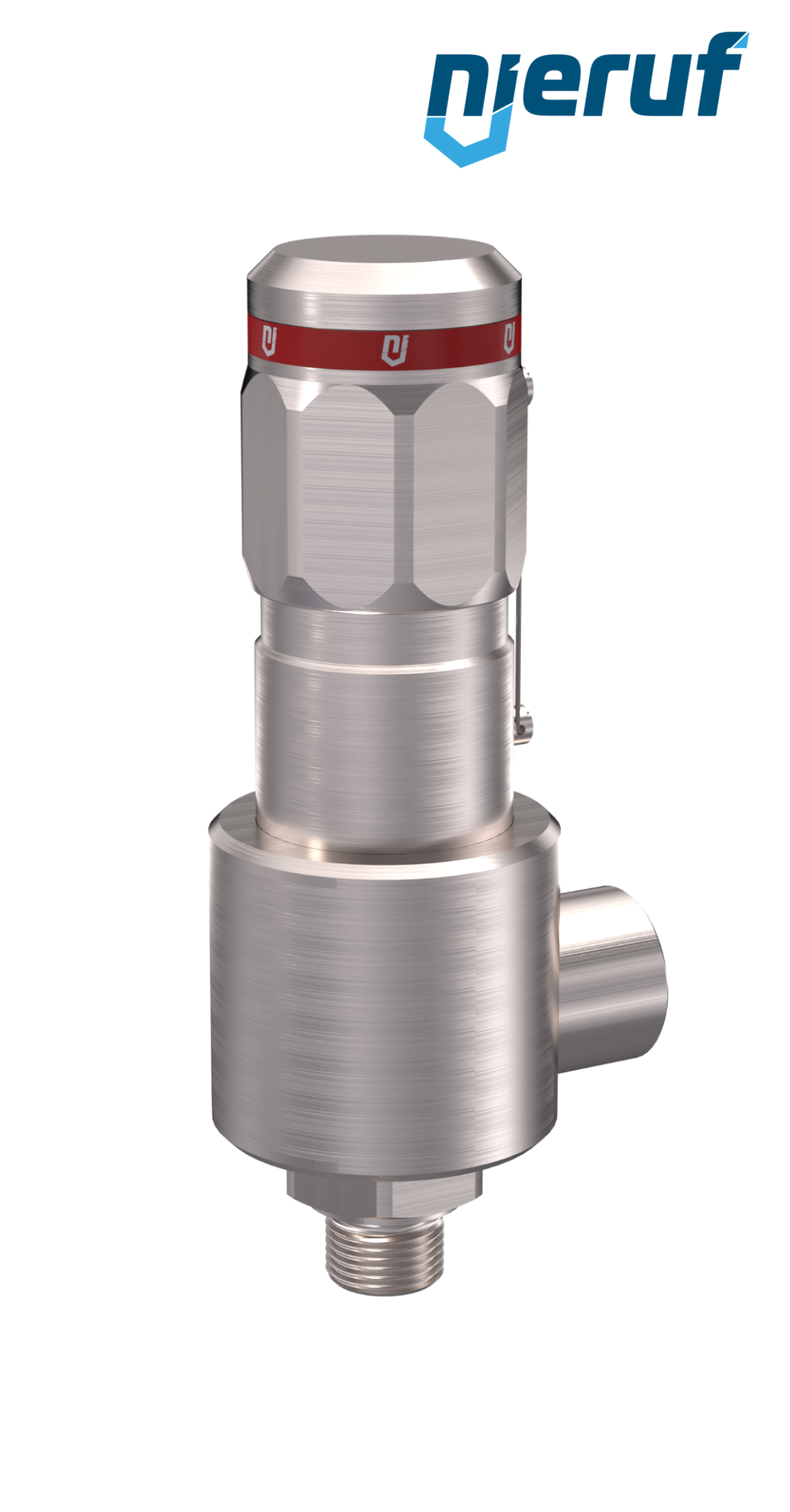 Sicherheitsventil DN10 1/2" AG X 3/4" IG NPT, SV15, MD / PAI, ohne Anlüftung, Eck-Ausführung, 50,0 - 180,0 bar