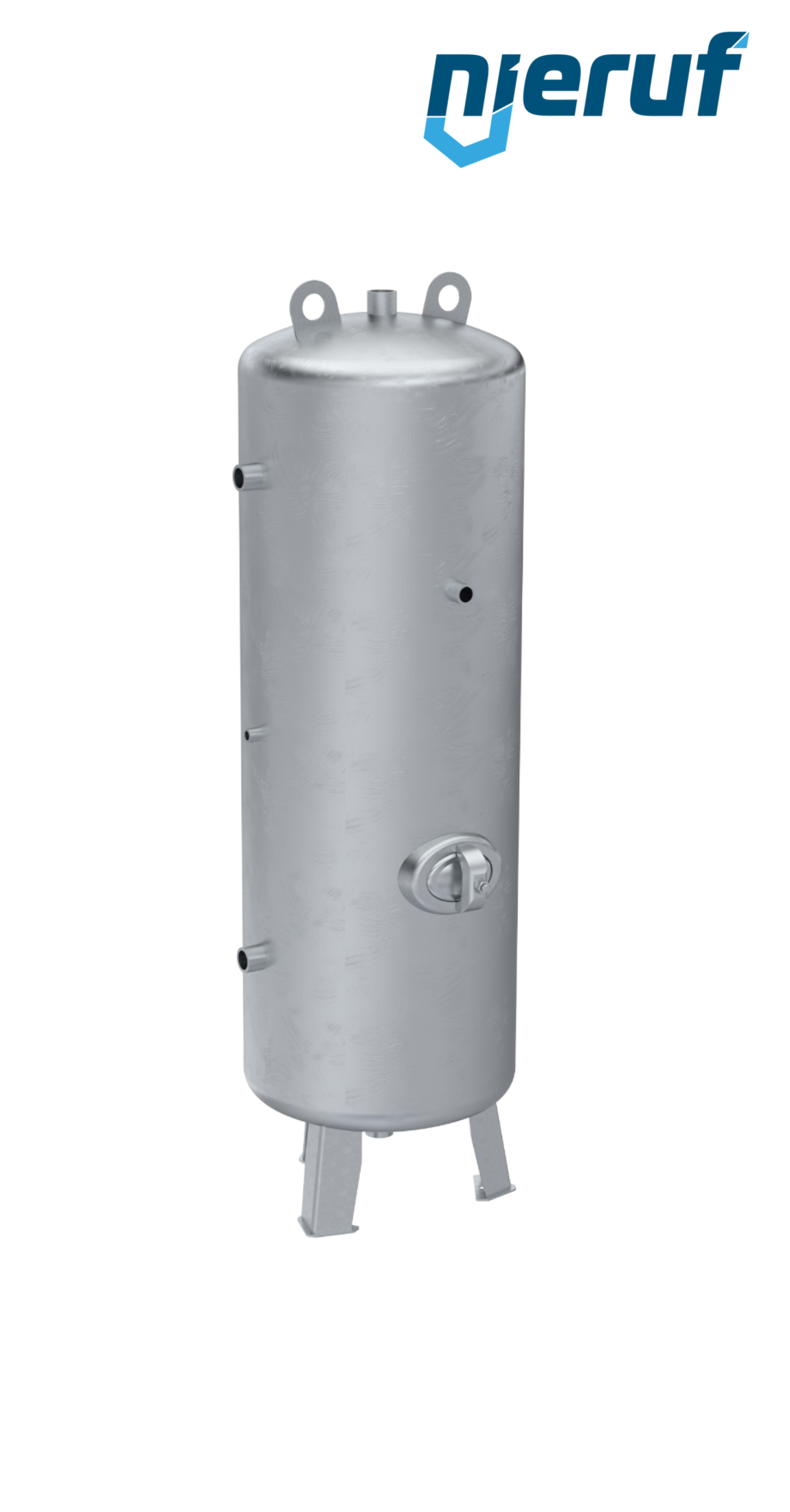 Druckluftbehälter stehend BE01 350 Liter, 0-11 bar, Stahl grundiert