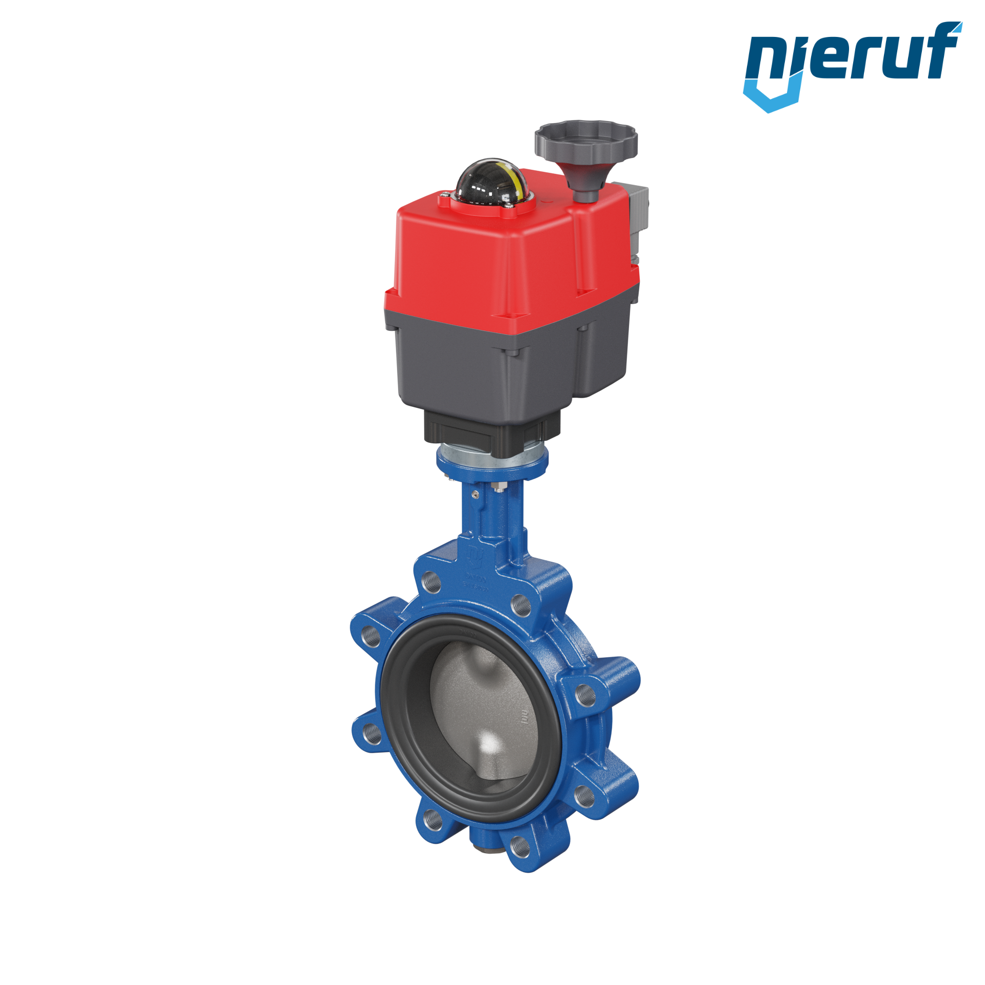 Absperrklappe DN 100 mit Gewindeaugen elektrischer Antrieb 24-240V DVGW Trinkwasser