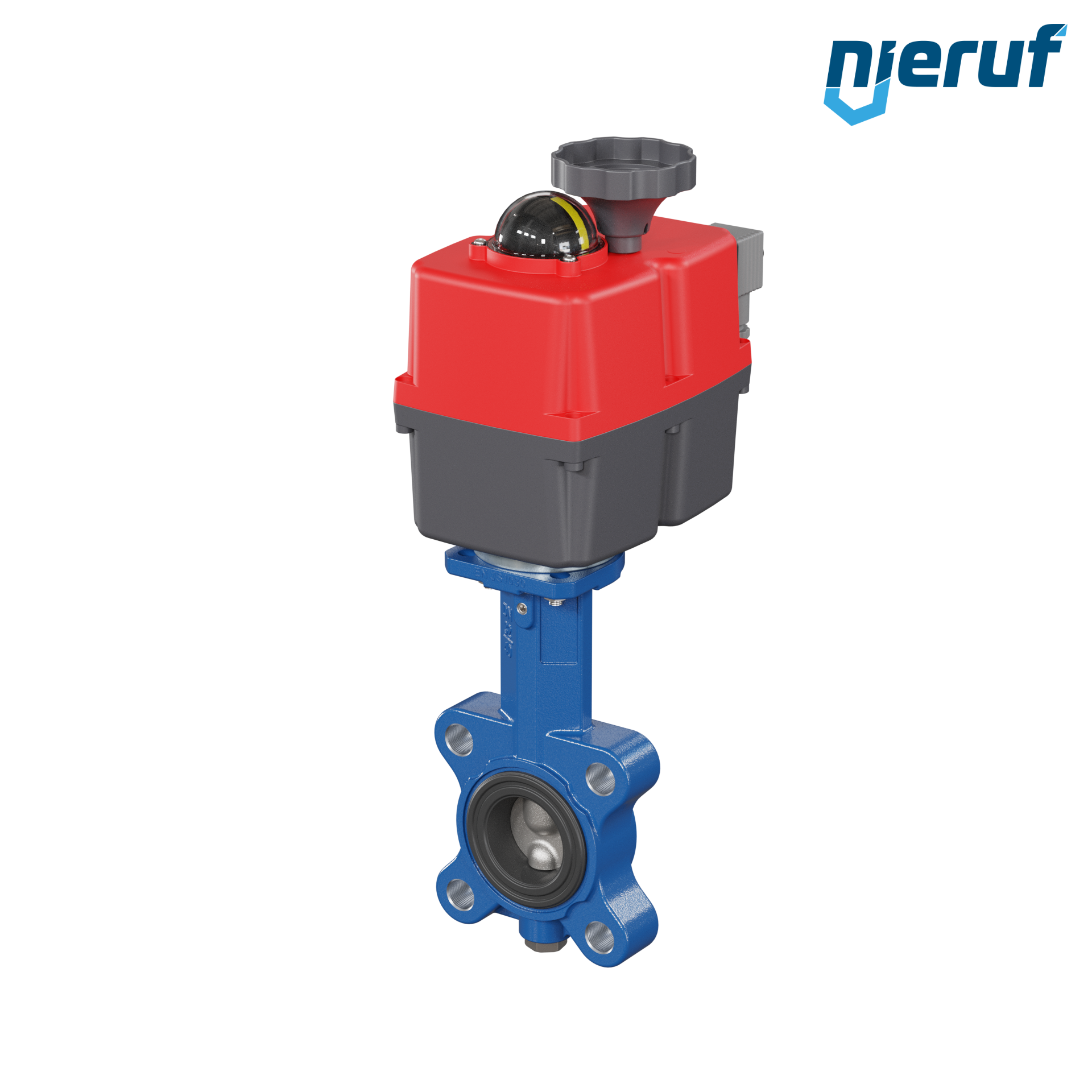 Absperrklappe DN 40 mit Gewindeaugen elektrischer Antrieb 24-240V DVGW Trinkwasser