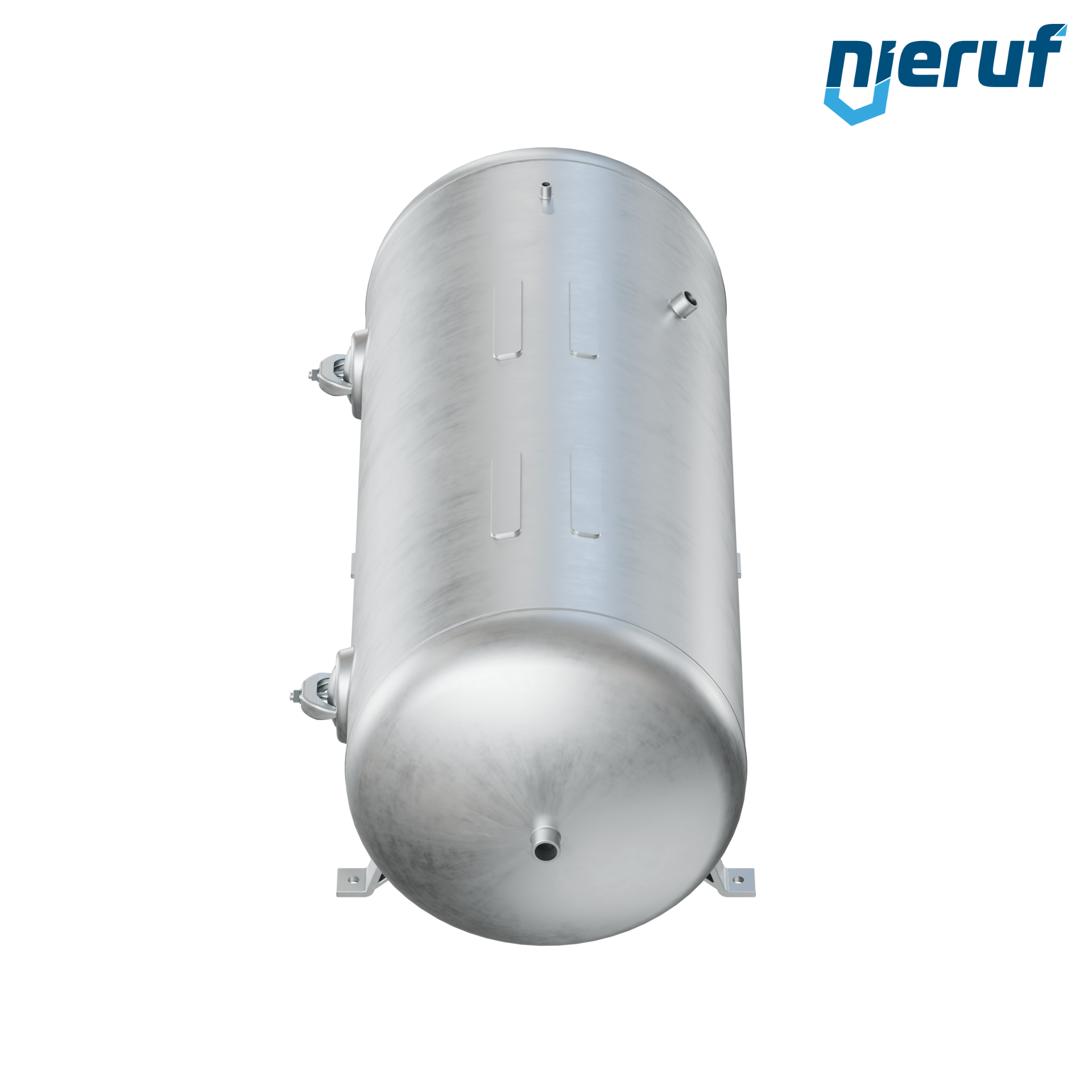 Druckbehälter liegend BE01 1000 Liter, 0-11 bar, Stahl grundiert