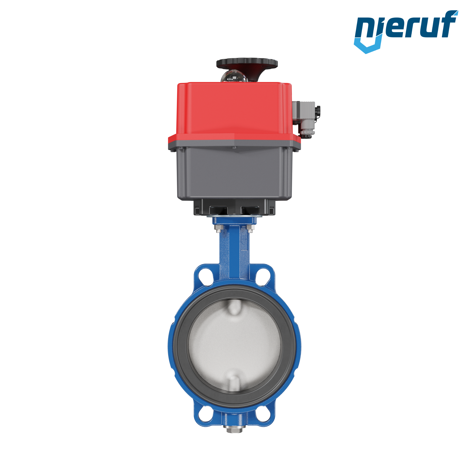 Absperrklappe DN 150 mit Zentrieraugen elektrischer Antrieb 24-240V DVGW Gas