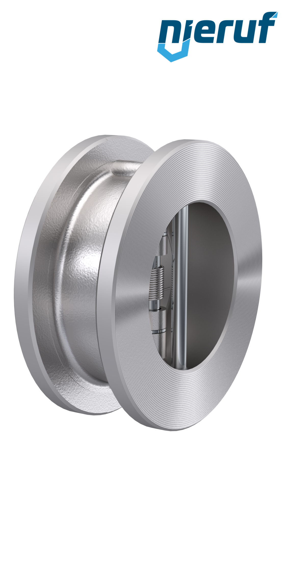 Doppelflügel-Rückschlagklappe DN150 ANSI150 DR03 ANSI 150 Edelstahl 1.4408 Metall