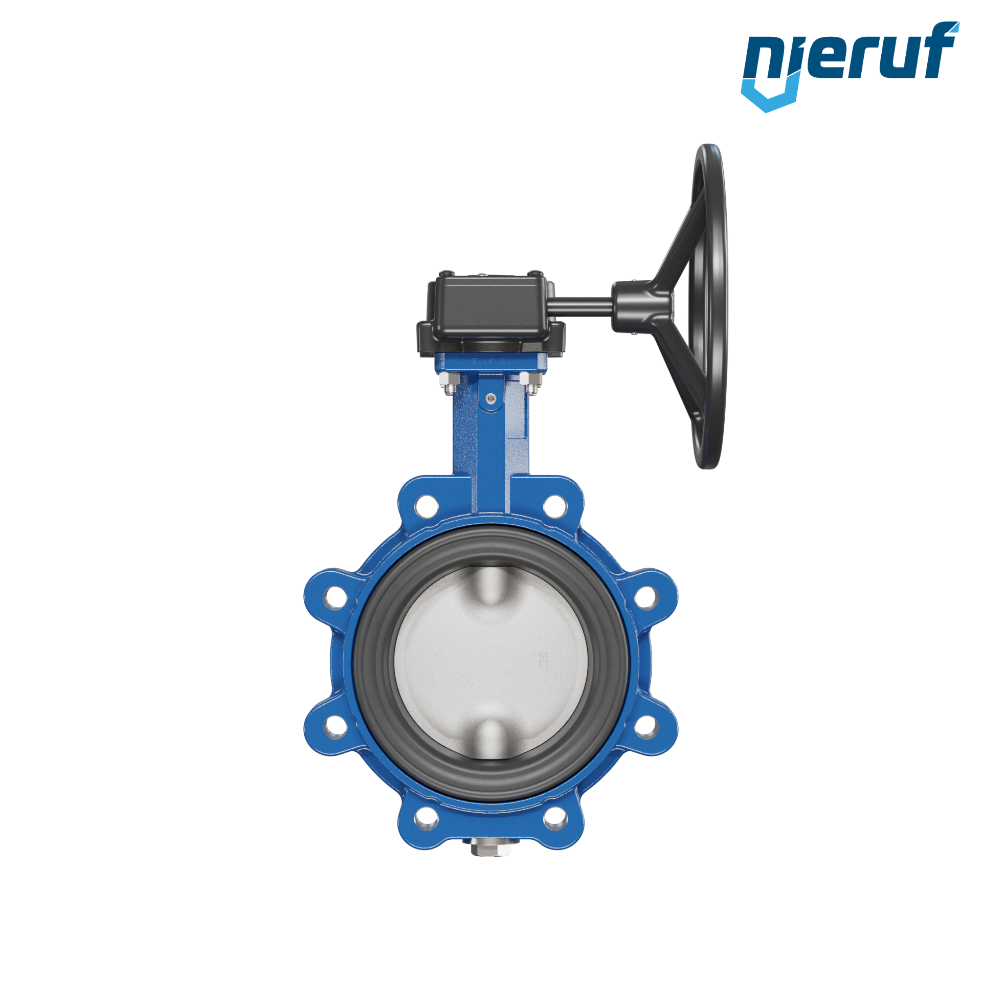 Absperrklappe AK02 DN 125 PN10-PN16 DVGW-Gas Schneckenradgetriebe